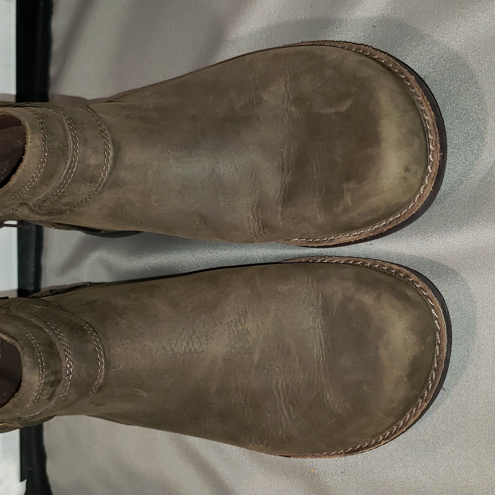 Merrell Andover Bluff Brown Leather Zip Up Ankle Boots Women's Size 8